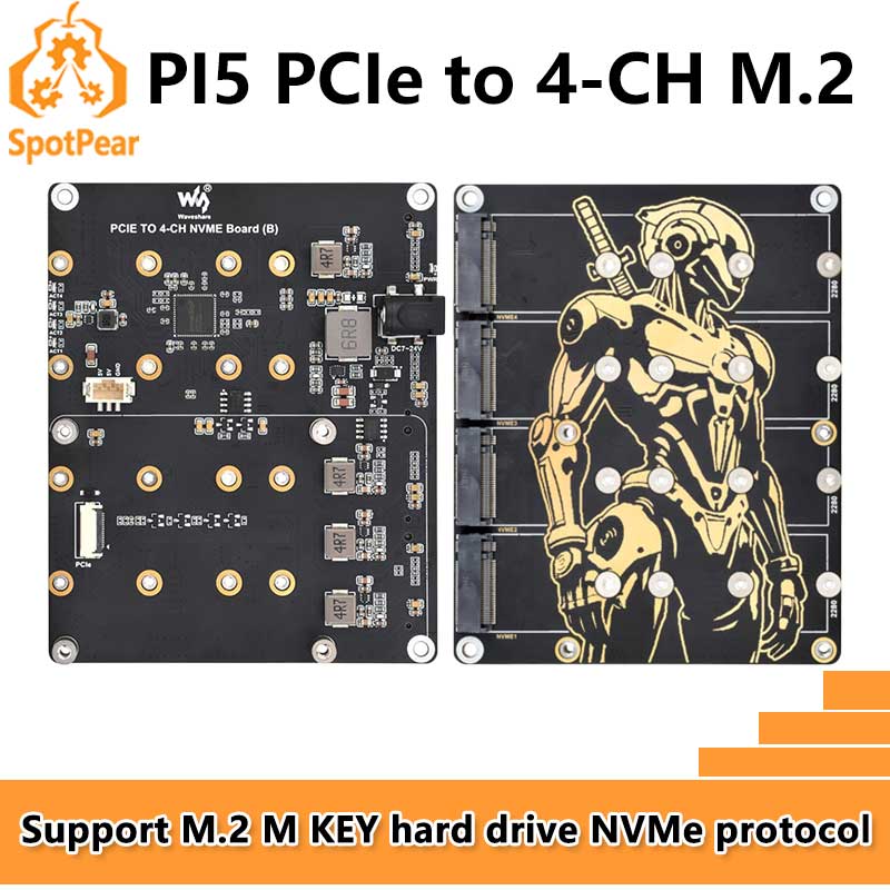 Raspberry Pi 5 PCIe to 4-CH M. - Argon One V3 M.2 Nvme Case review and price